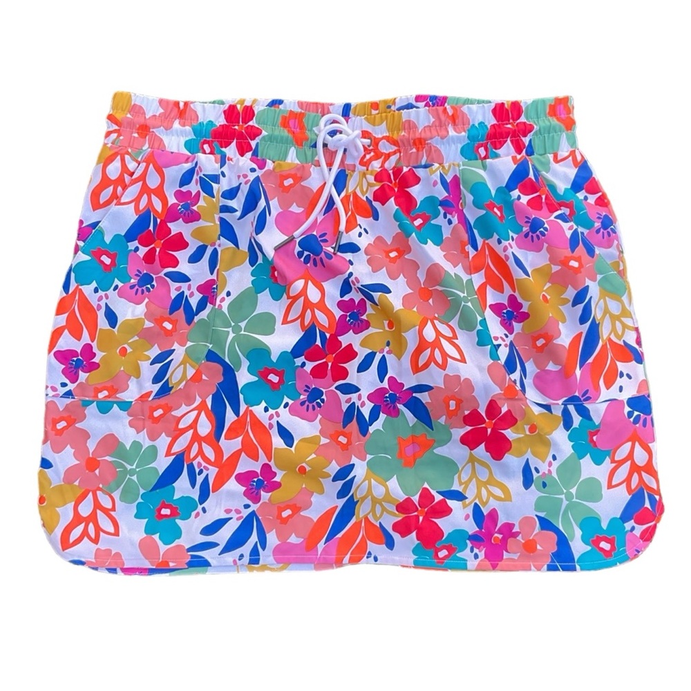 ST JOHN’S BAY Women’s Floral Skort Size Large